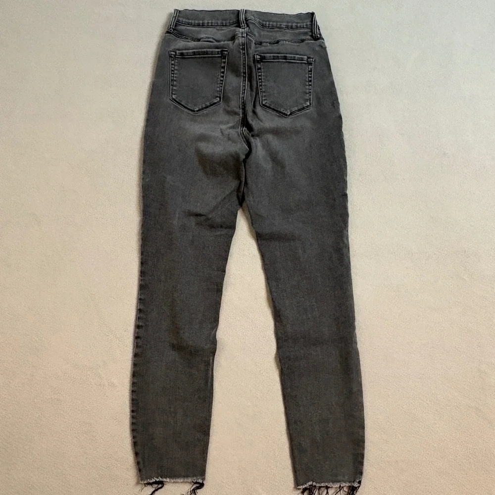 PacSun Women Super High Rise Skinny Jeans Jegging Raw Hem Stretch Sz 28